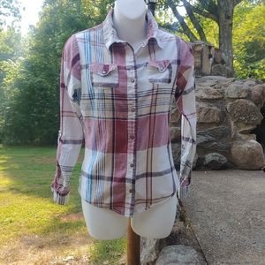 Full Tilt button up plaid shirt